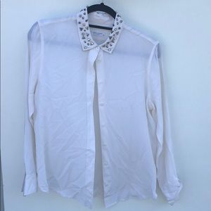 Equipment white/ivory silk shirt